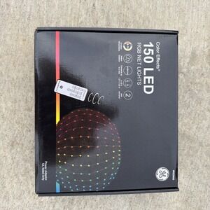 GE Color Effects 150 LED RGB Net Lights 8 Colors 18 Functions 6 Ft x 4 Ft